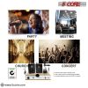 5 Core Wireless Microphone Dual Handheld Mic Cordless Receiver Dj Karaoke Singing Microphones WM 301 HC